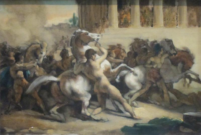 Ferdinand Hodler Race of the Riderless Horses oil painting picture